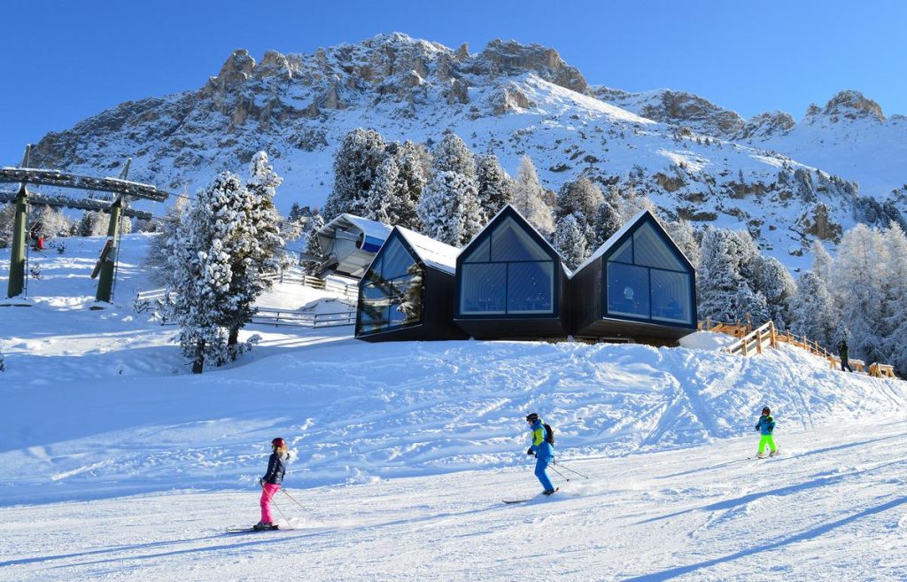 Piste da sci della Val di Fiemme, una ski area inclusa nel comprensorio Dolomiti Superski